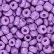 Glas rocailles kralen 6/0 (4mm) Electric purple